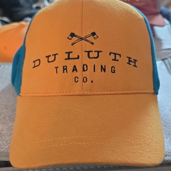 Duluth Trading Co. Bold Orange and Teal Hat - Picture 1 of 4